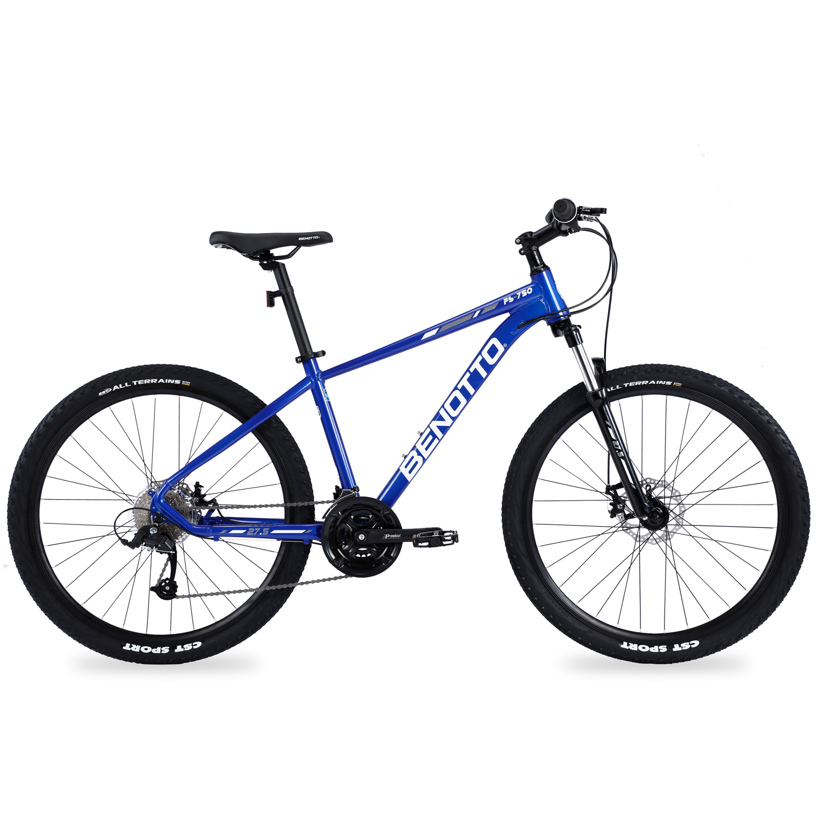Bicicleta BENOTTO Montaña FS-750 R27.5 Aluminio 24V. Azul Medio/Gris Oscuro
