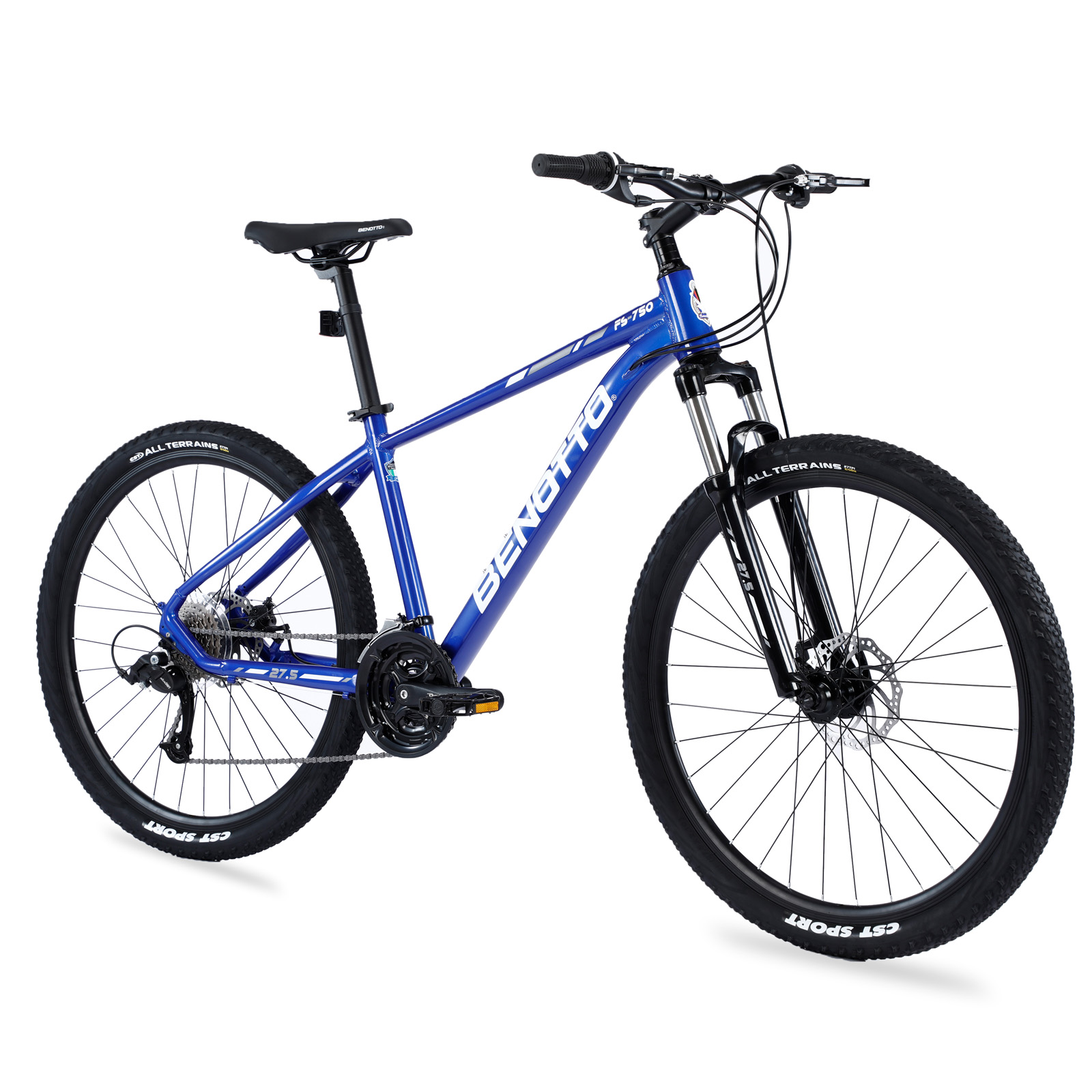 Bicicleta BENOTTO Montaña FS-750 R27.5 Aluminio 24V. Azul Medio/Gris Oscuro