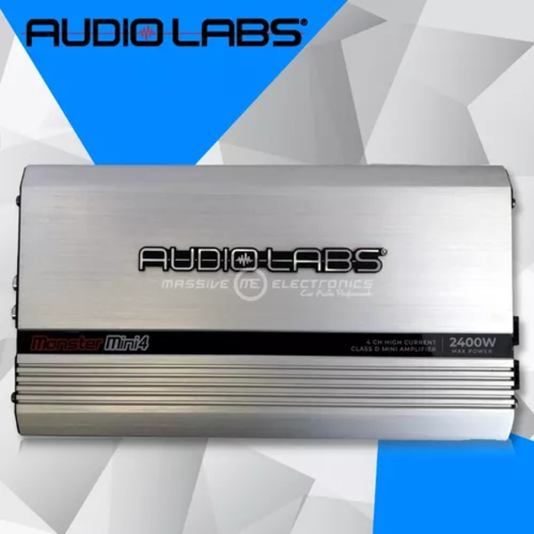 Amplificador Audio Labs Monster Mini4 2400w Max 4 Ch Clase D