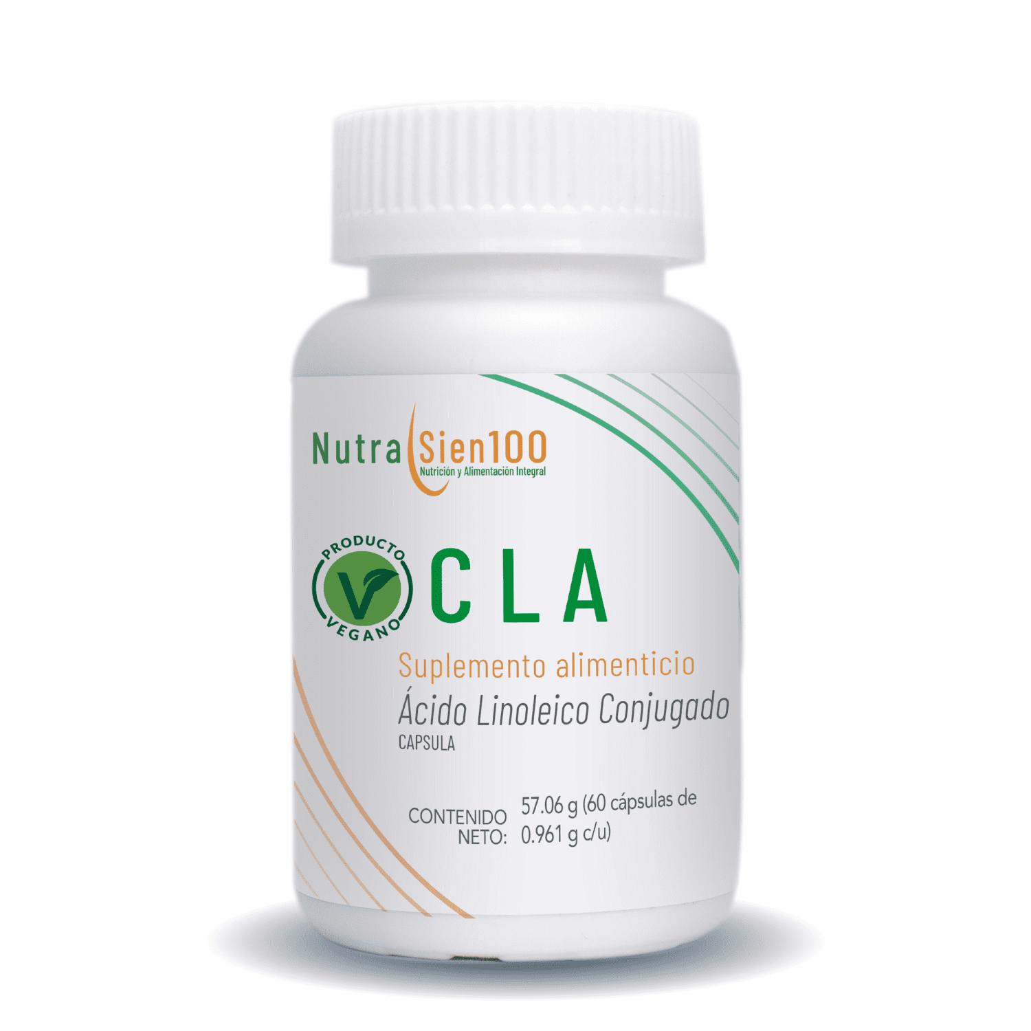 Cla Cápsulas. 600mg De Ácido Linoleico Conjugado. Suplemento Vegano. 60 Caps