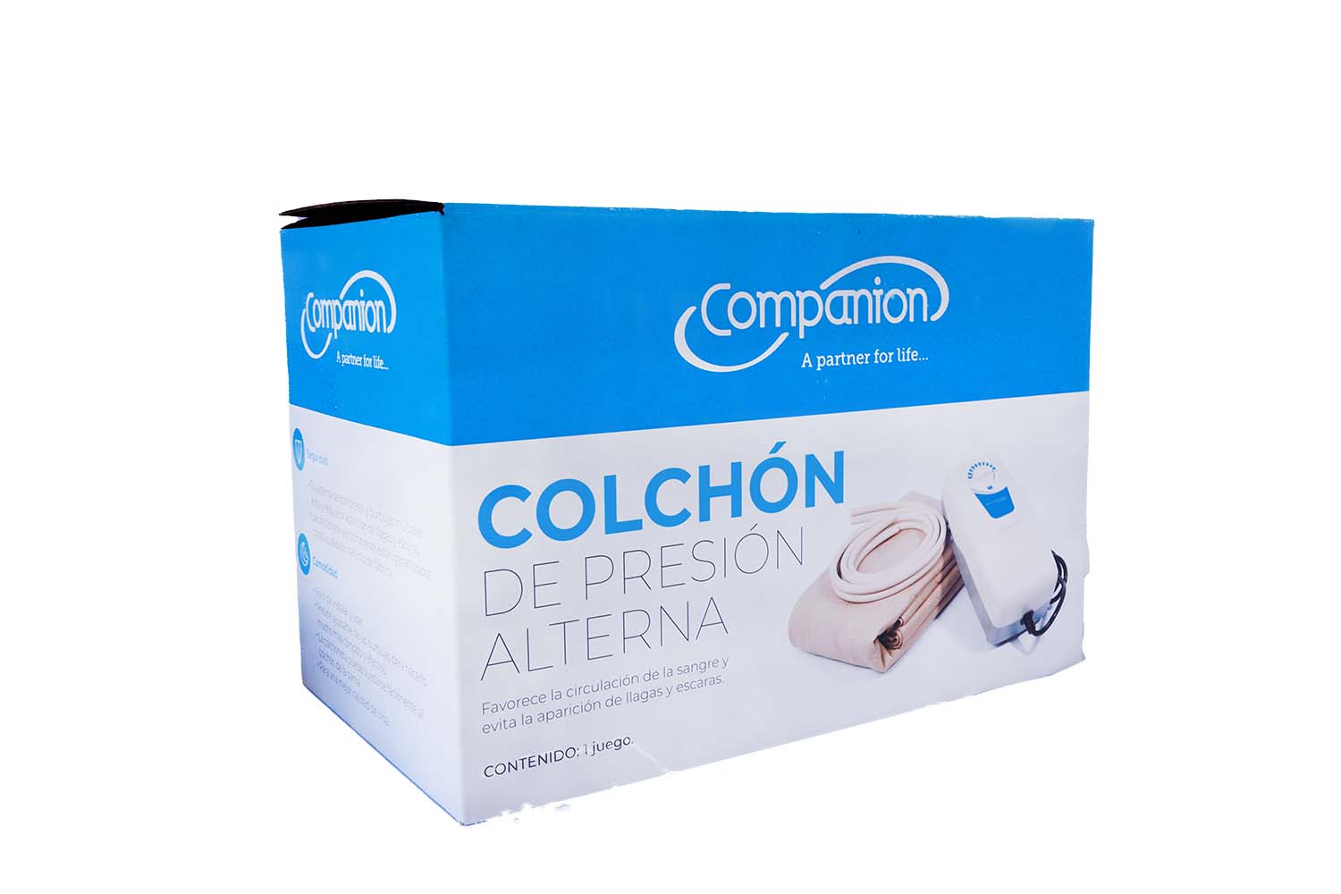 Colchón De Presión Alterna De Grado Médico, antillagas, con kit de reparacion. Companion..