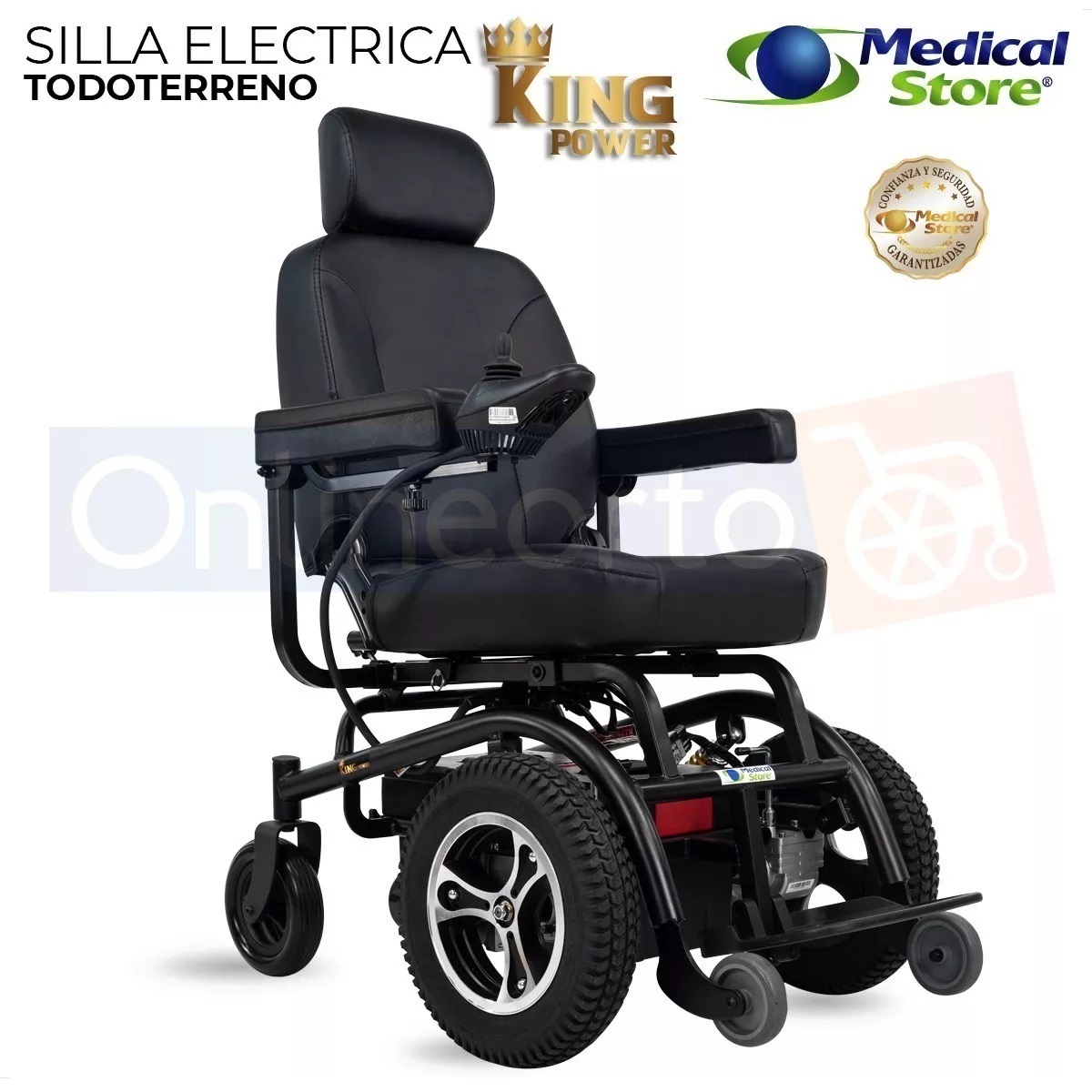 Silla De Ruedas Eléctrica Todoterreno 4 Ruedas Reclinable Medical Store