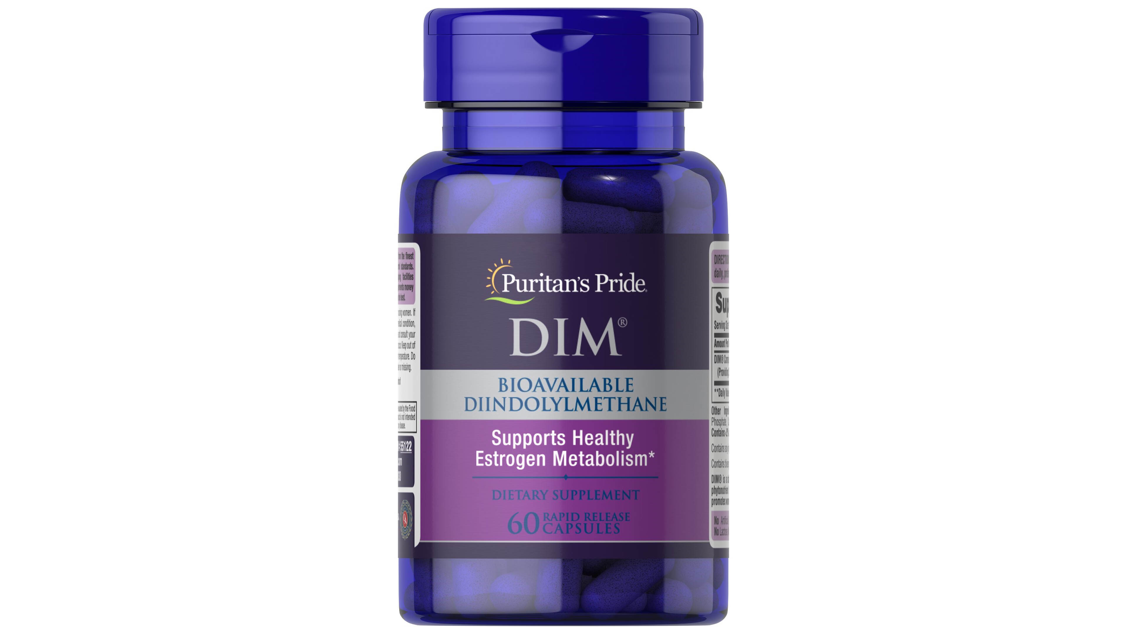 Complejo Dim 100mg 60 Cap Puritans Pride Mejorar Metabolismo