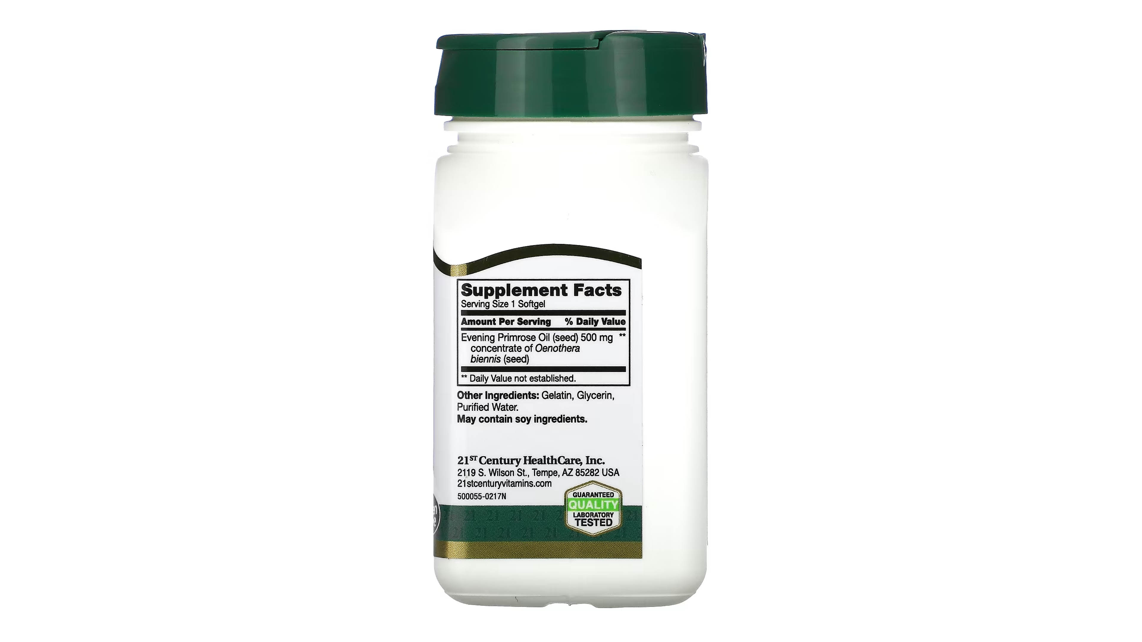 Aceite De Onagra Primula 500mg 21st Century + Primrose Oil 60 softgels