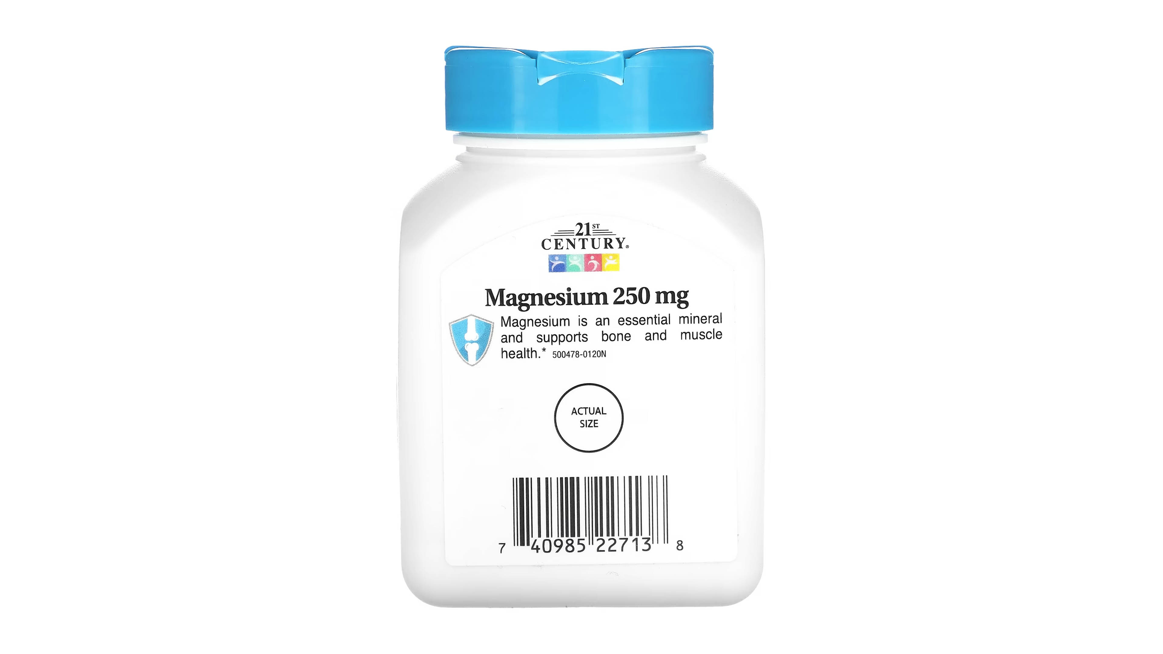 Magnesio Magnesium 250 Mg 110 Tabs + Calcio 65 Mg Century 21