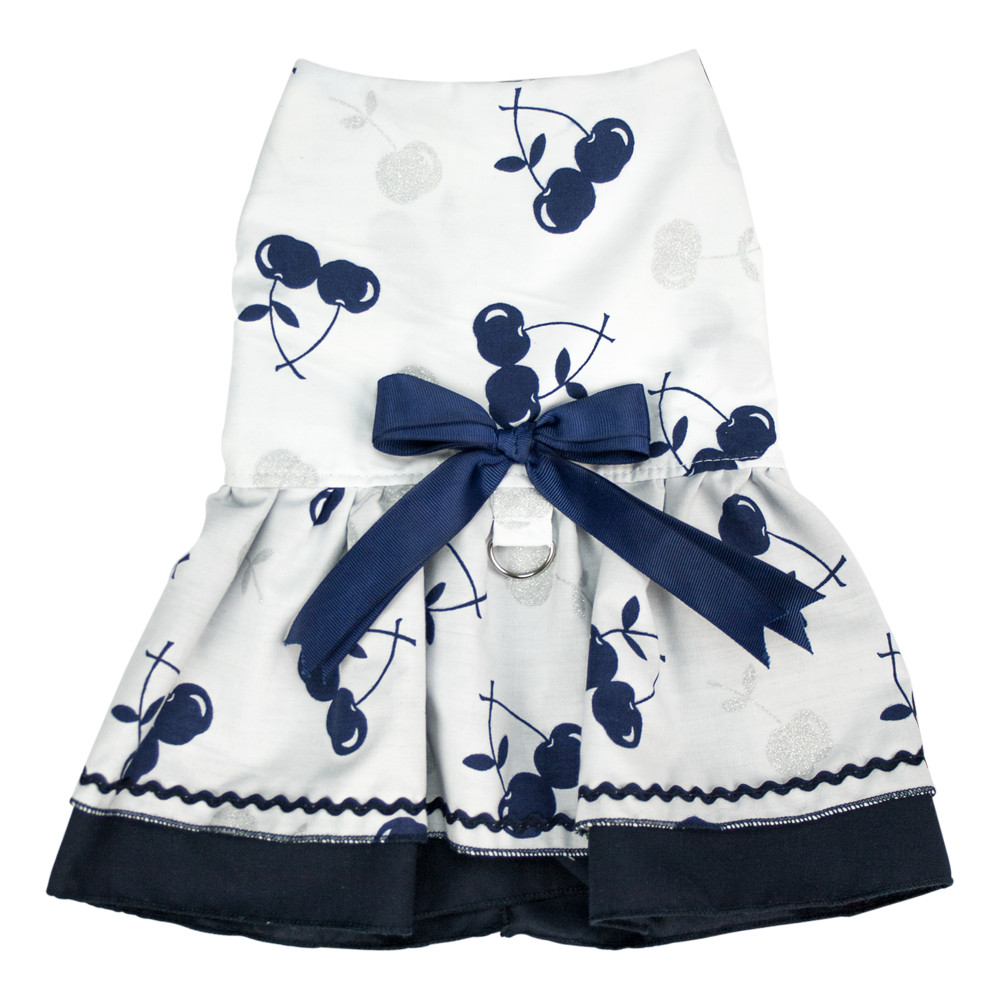 Fancy Pets vestido cerezas azules  para perros extra chico