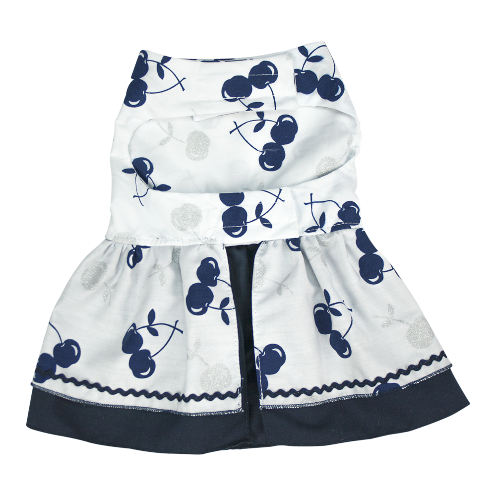 Fancy Pets vestido cerezas azules  para perros extra chico