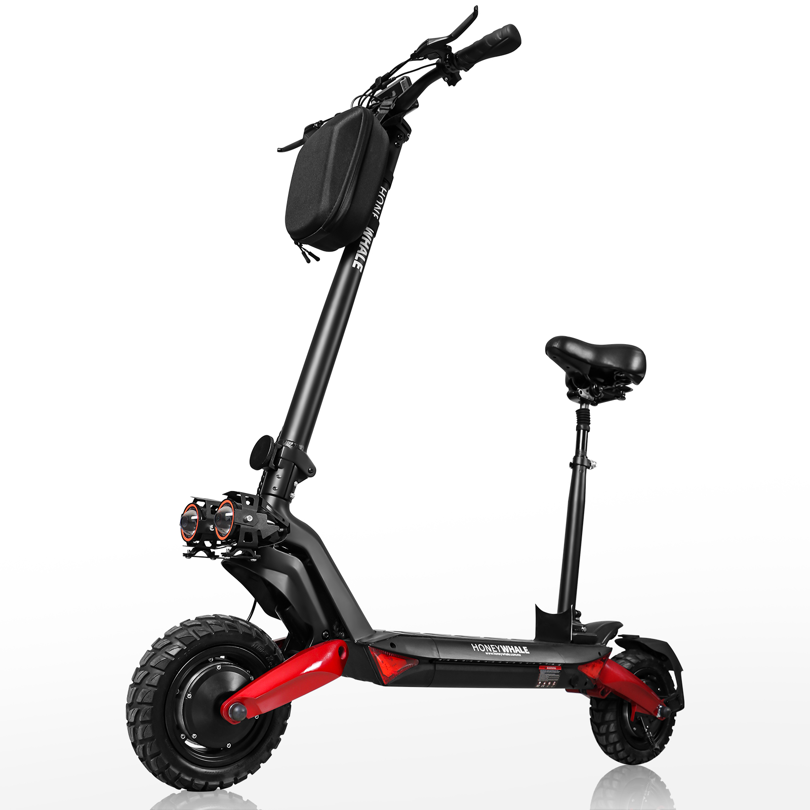Scooter Eléctrico Honey Whale T8-B Rojo.