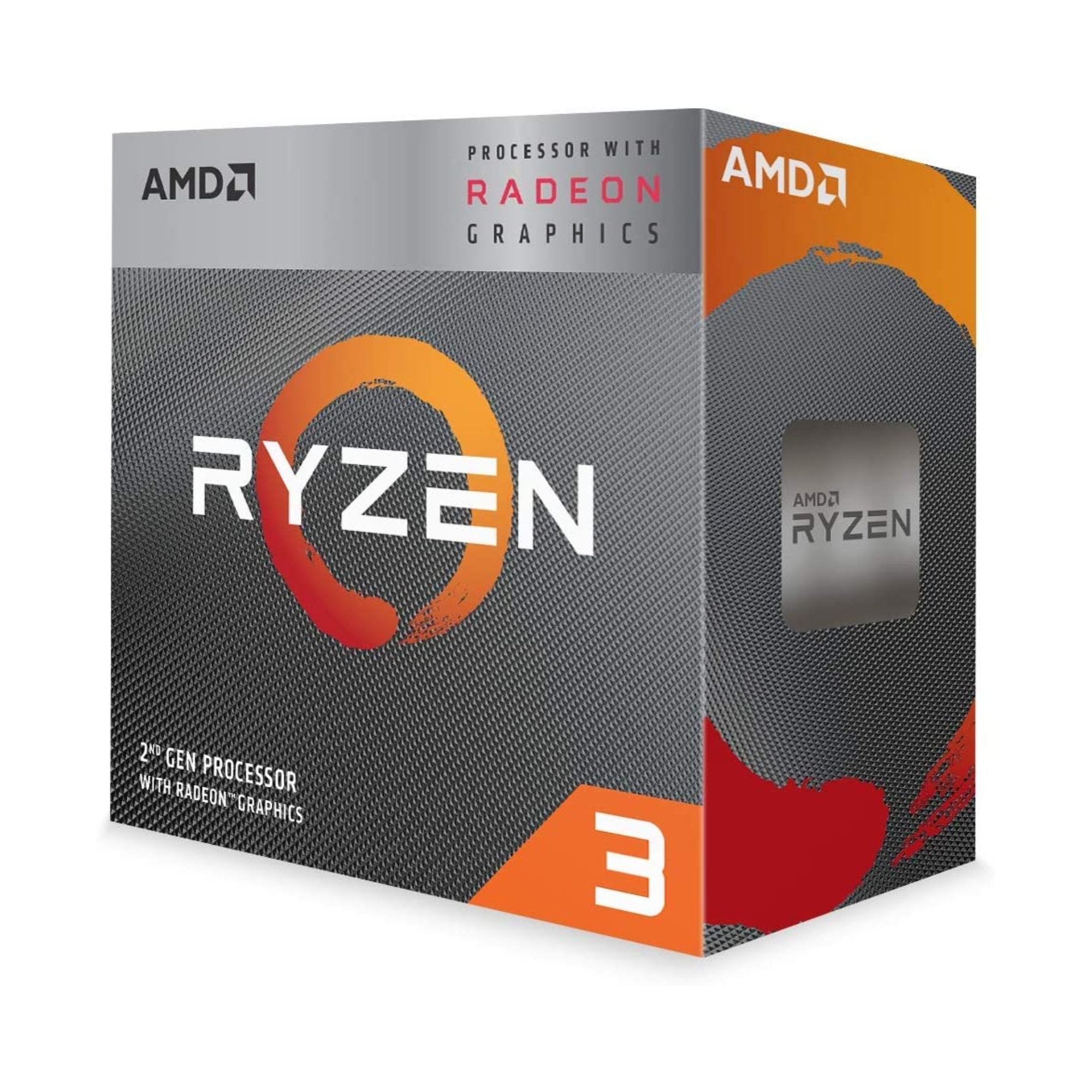 Procesador AMD Ryzen 3 3200G, AM4, 4 Núcleos, hasta 4.0 GHz, incluye Gráficos, incluye Disipador.