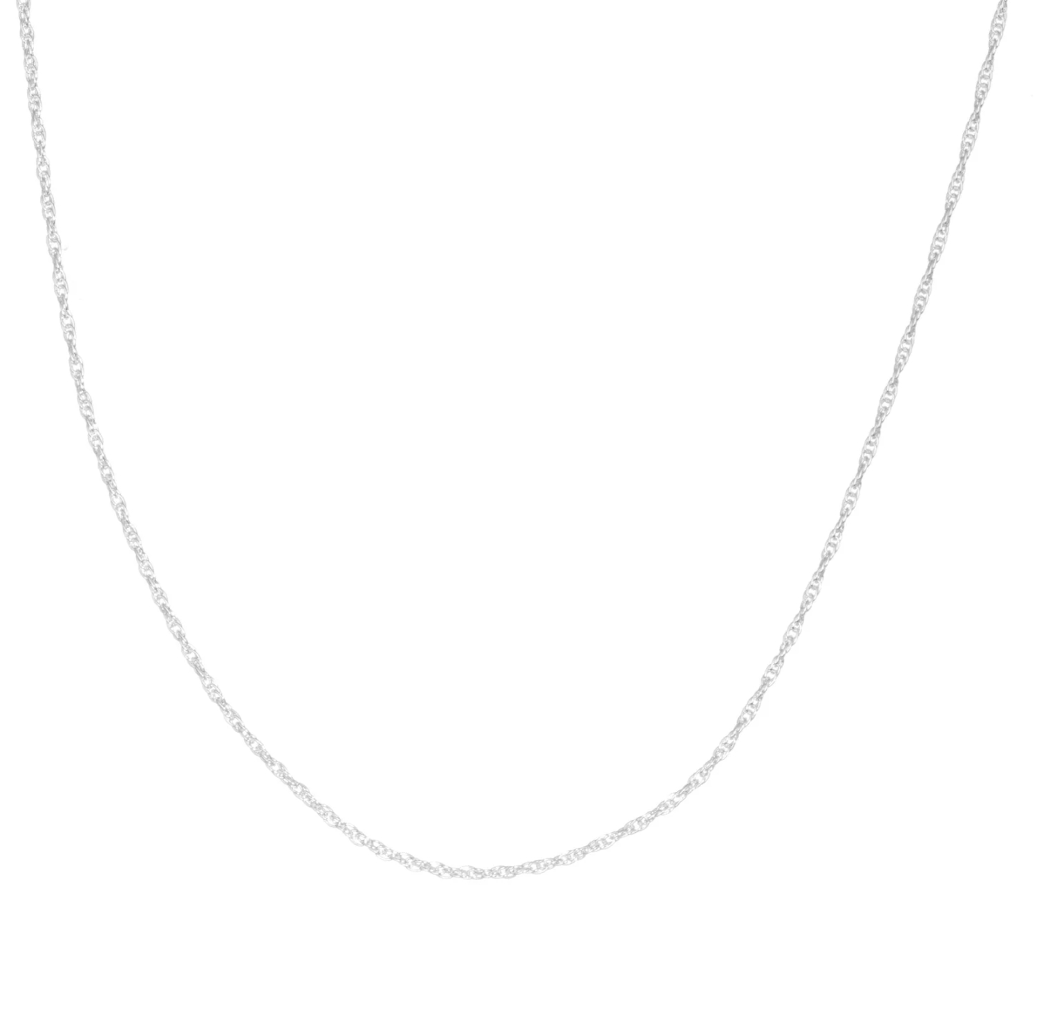 Cadena Torsal TO14 de 50 cm elaborado en fina plata ley .925 certificada