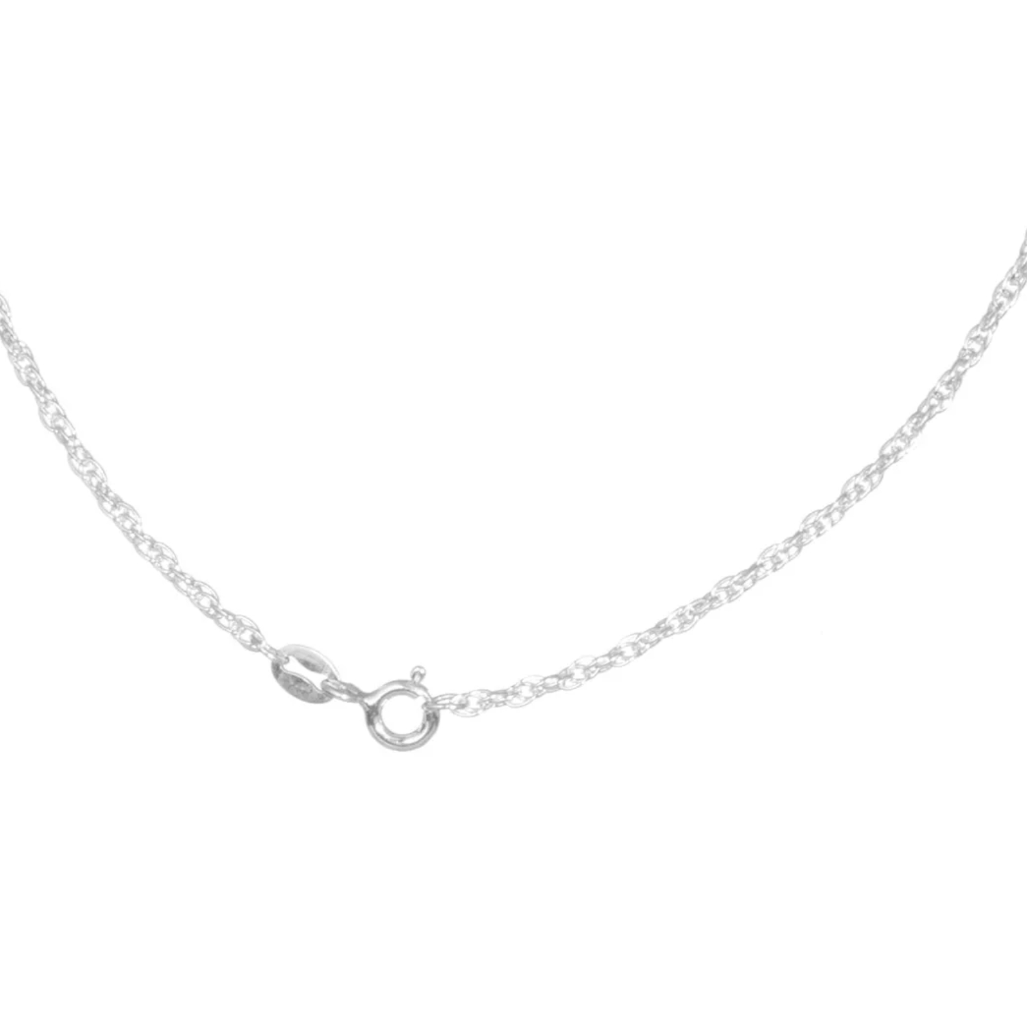 Cadena Torsal TO14 de 50 cm elaborado en fina plata ley .925 certificada