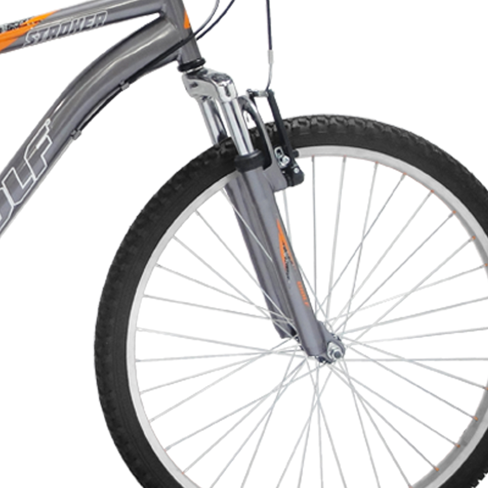 Bicicleta WOLF Montaña R26 Acero 18V. Gris/Plata Hombre