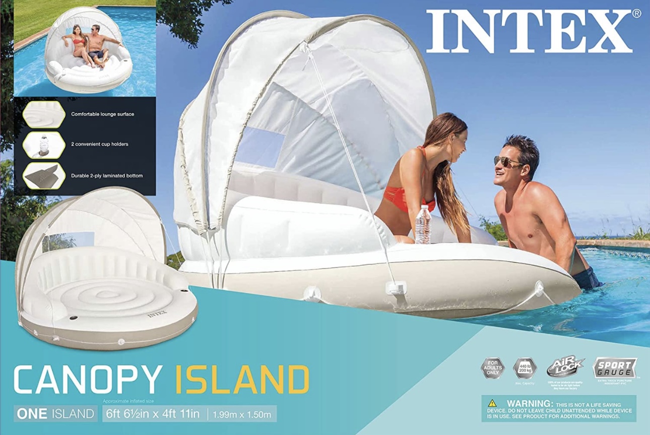 Intex Isla Canopy Island Tumbona Inflable
