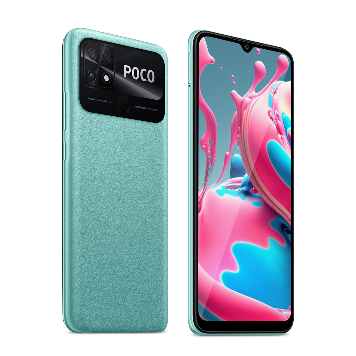 Celular Xiaomi Poco C40 4GB 64GB 6.71Pulg HD+ Dual Sim Pin Europeo Coral Green