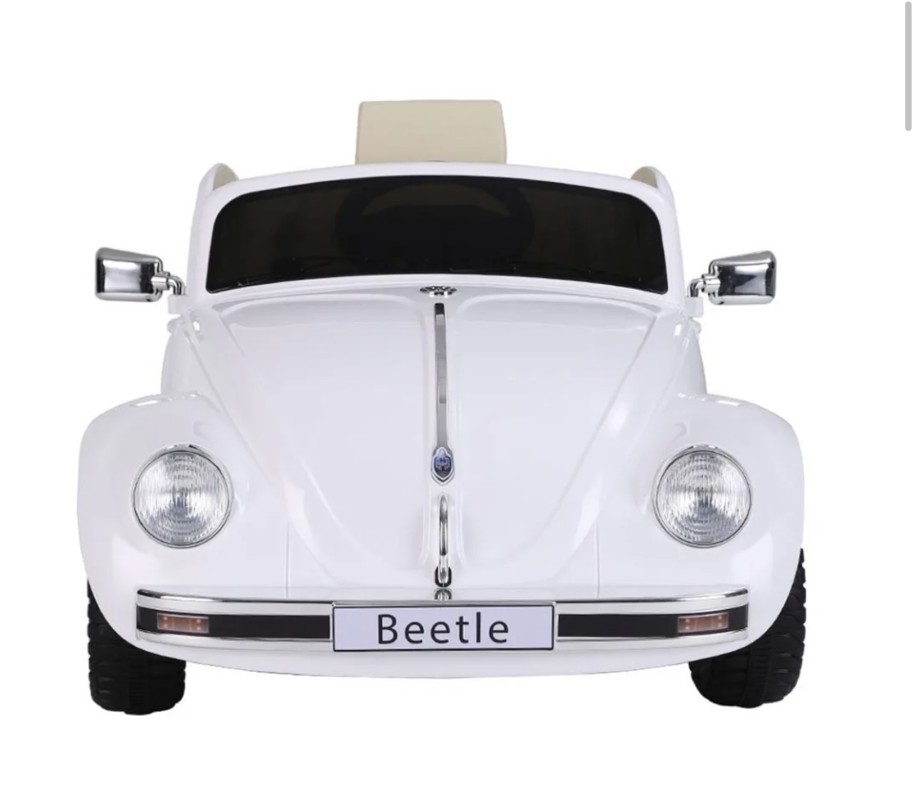 Montable Eléctrico Vocho Volkswagen Blanco 6 Volts