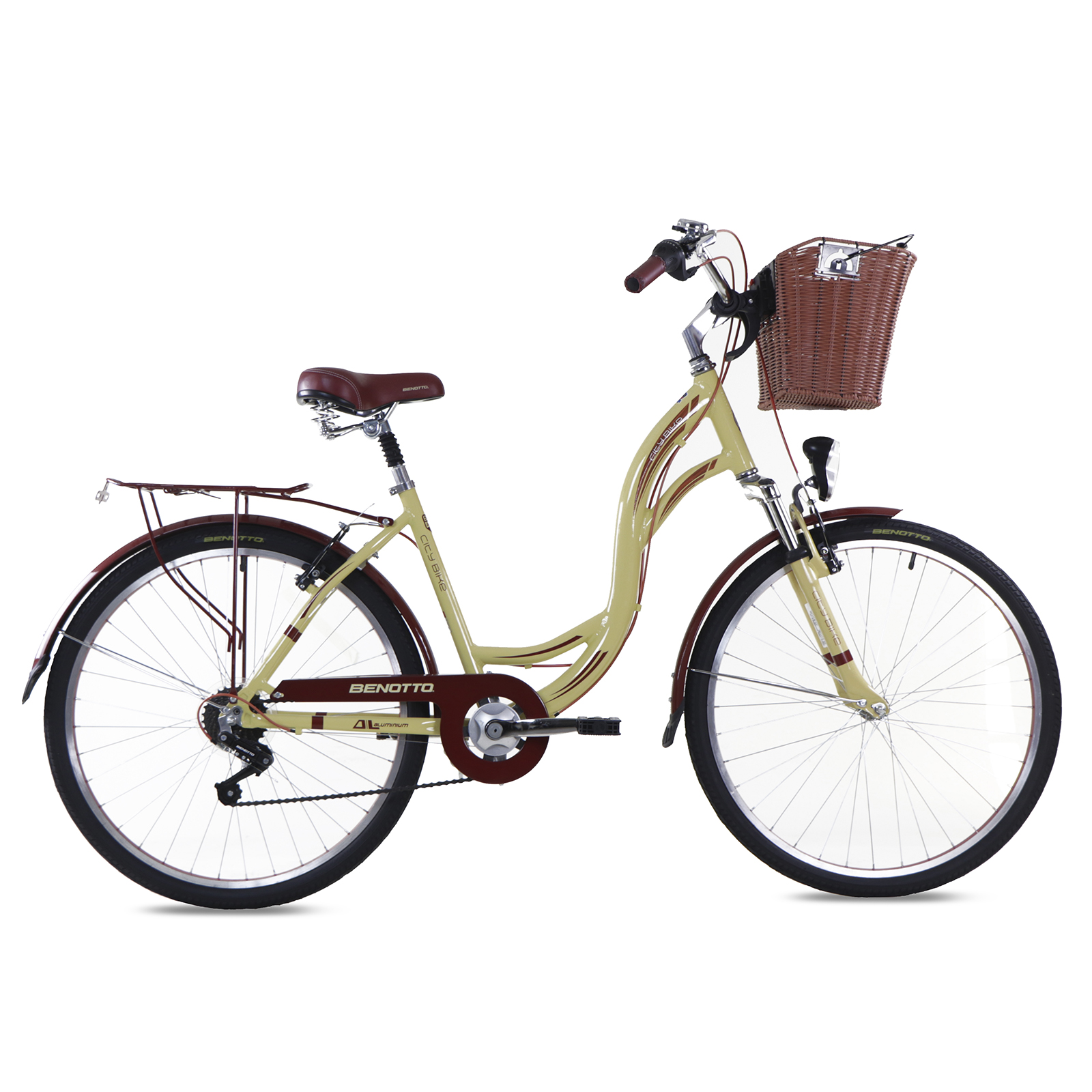 Bicicleta BENOTTO City CITY BIKE R26  Aluminio 7V. Crema Mujer