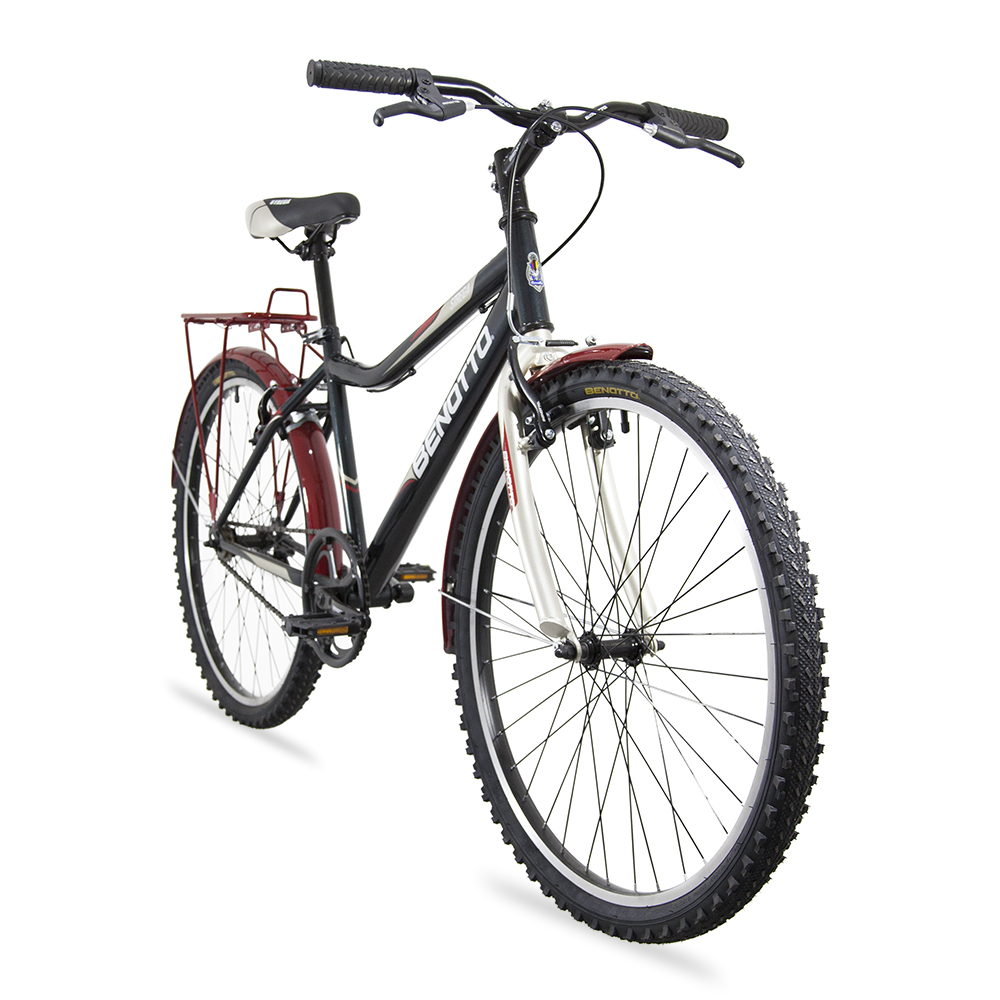 Bicicleta BENOTTO Montaña STREGA R26 Acero 1V. Verde Oscuro/Gris Dorado Hombre
