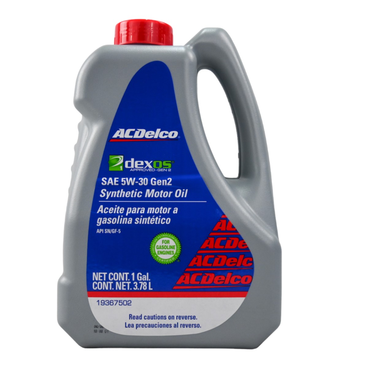 Aceite sintético 5w 30 para motor a gasolina ACDelco original 