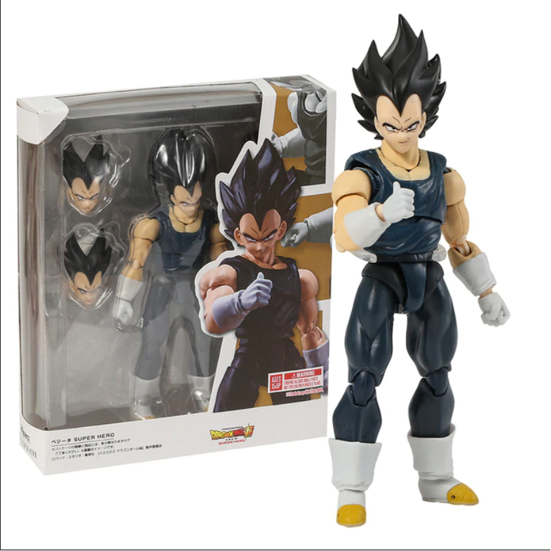 Vegeta Super Hero Bandai Sh Figuarts Dragon Ball Goku Figura Anime