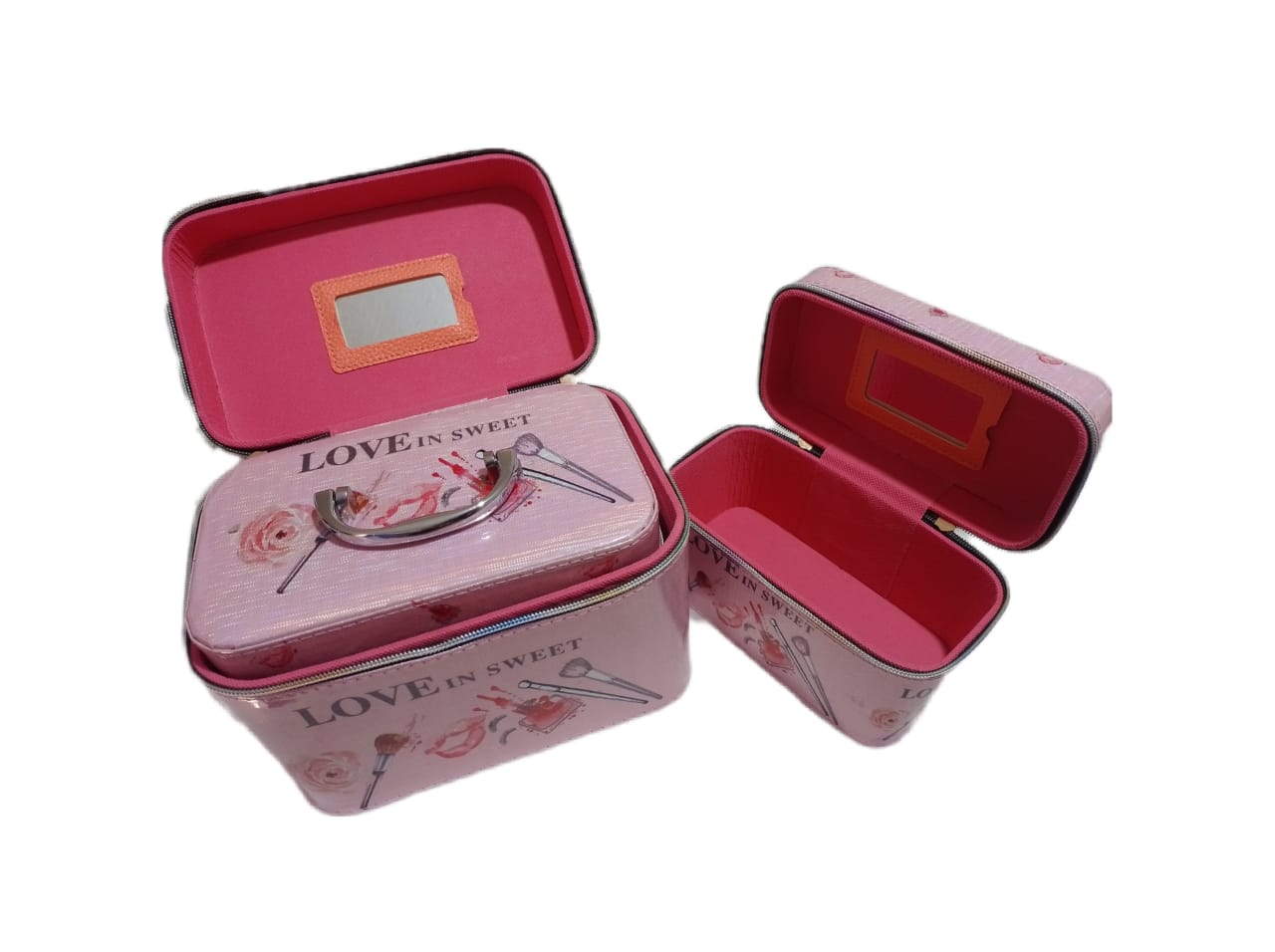 Cosmetiquera Para Maquillaje Estuche Neceser 3 Piezas