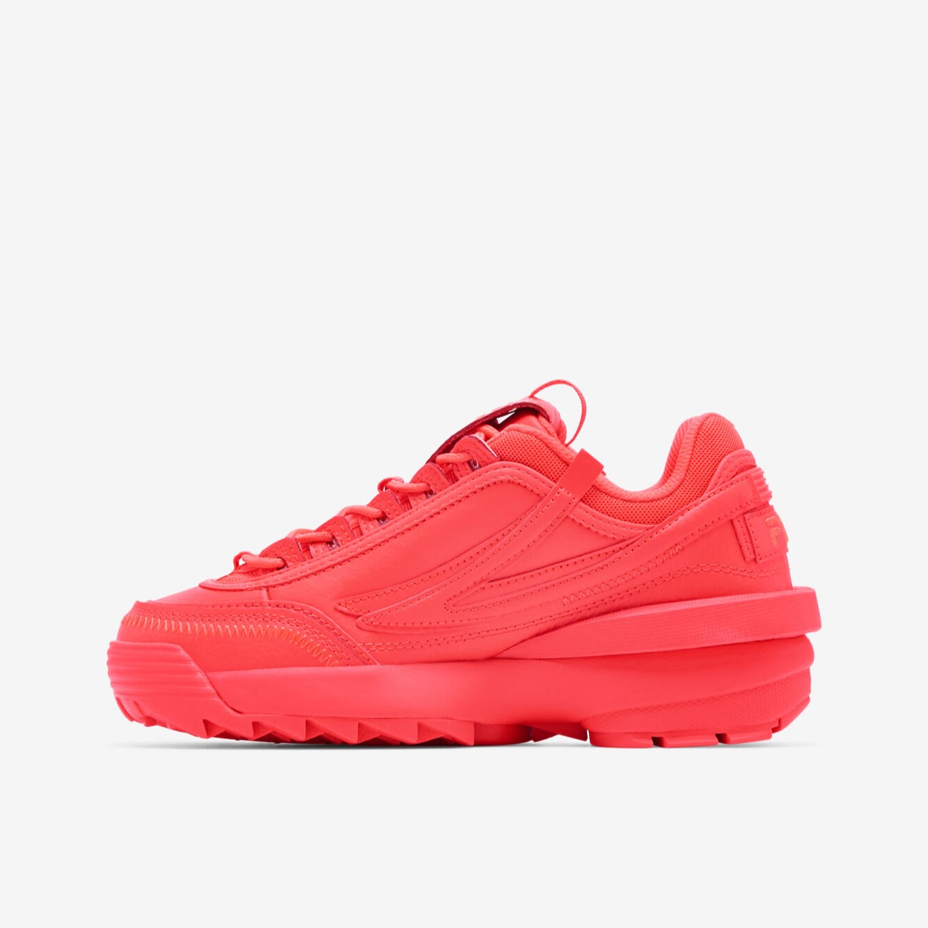 Tenis Fila Disruptor II EXP Naranja Fosforescente de Dama Original
