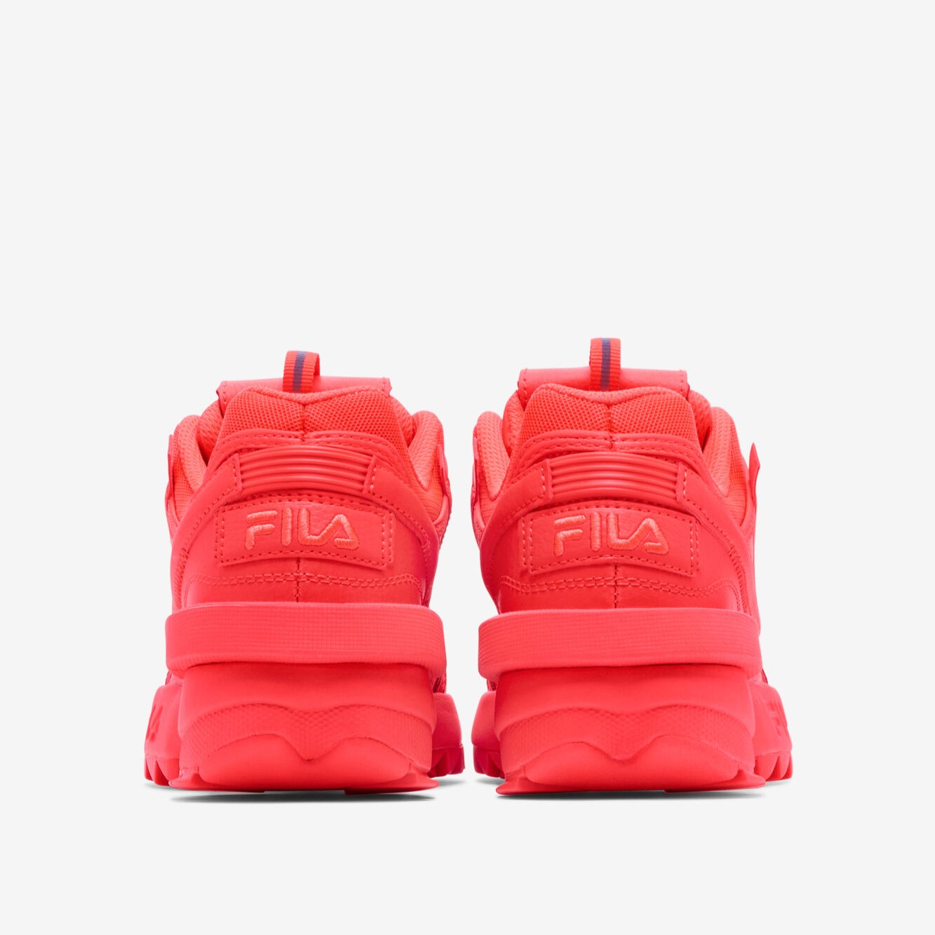 Tenis Fila Disruptor II EXP Naranja Fosforescente de Dama Original