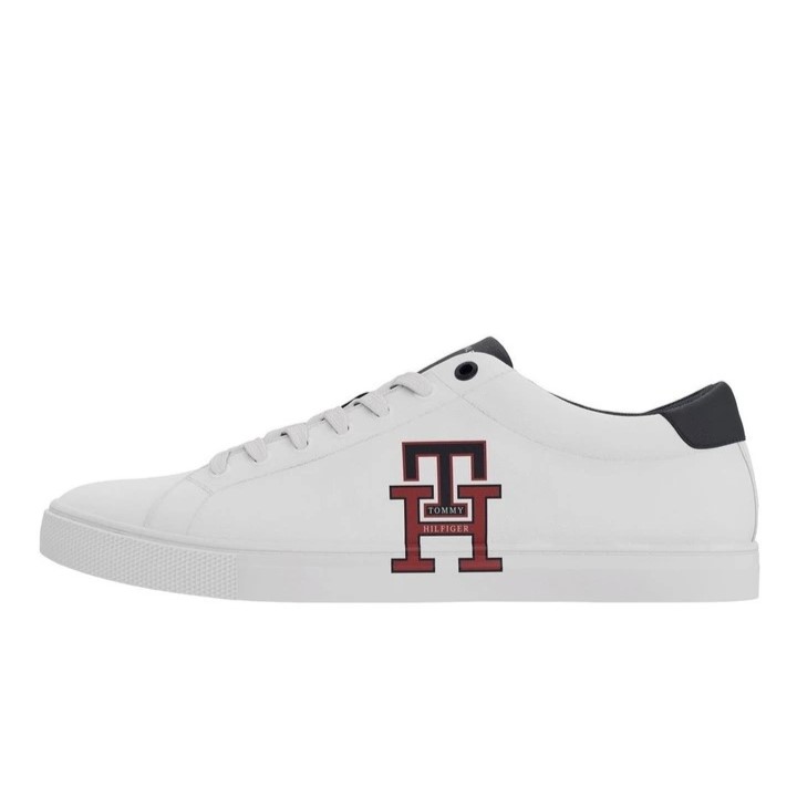 Tenis Tommy Hilfiger Monogram Blanco de Caballero Original