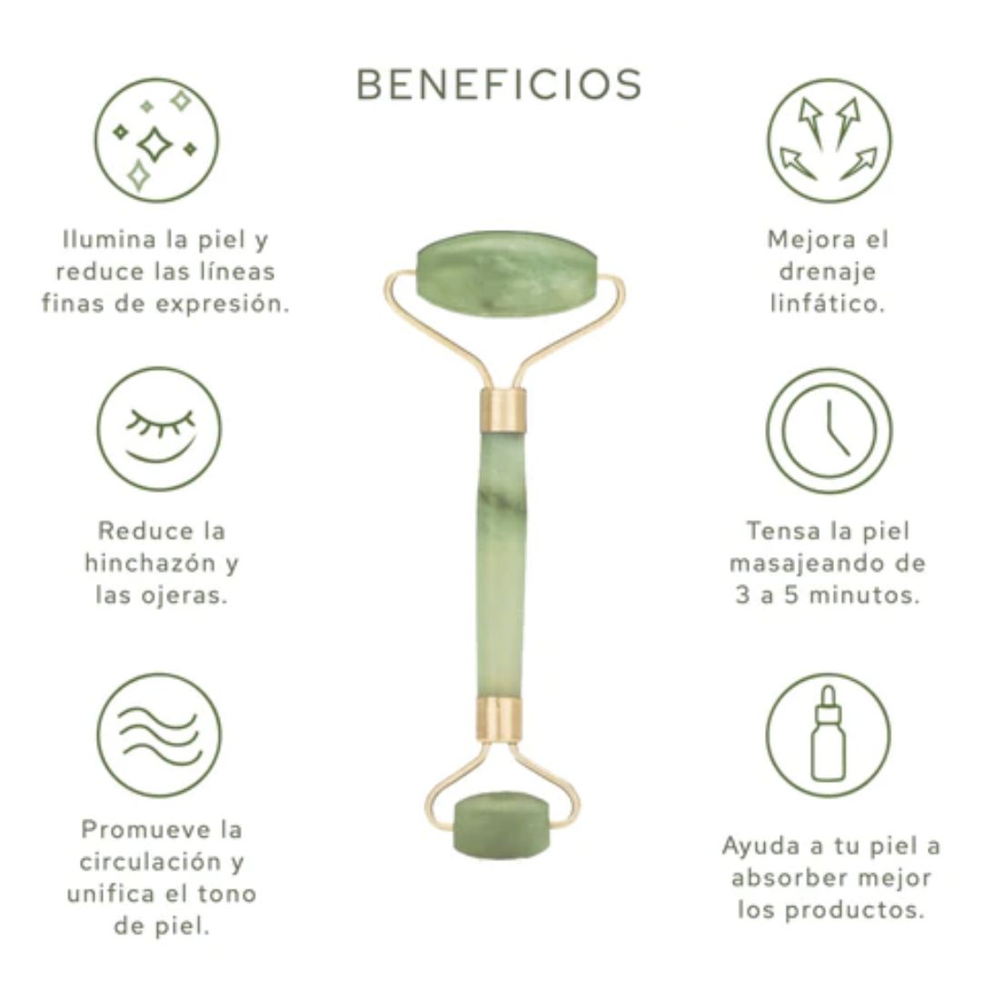 Rodillo Jade y Gua Shua Majaseador Facial