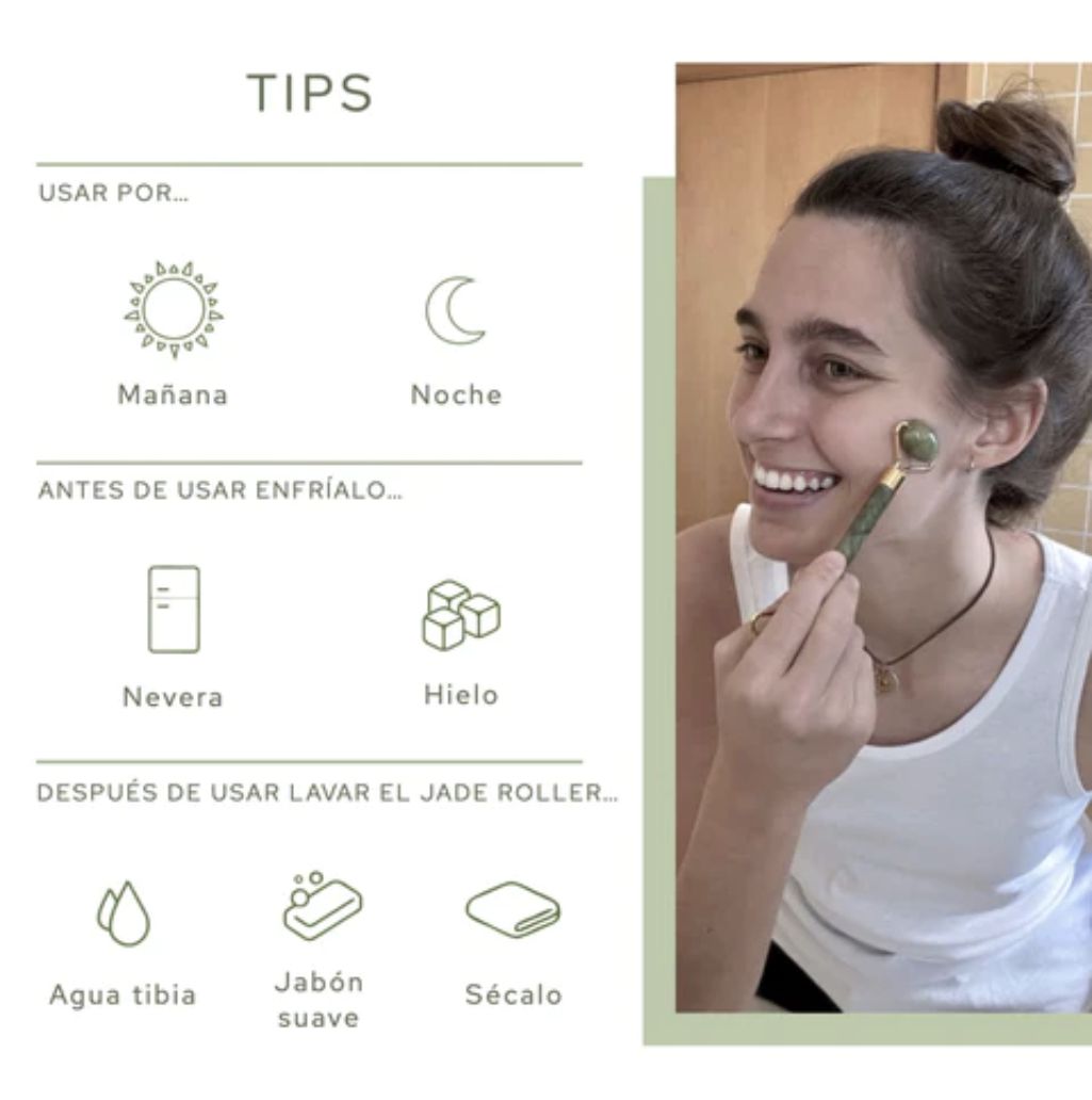 Rodillo Jade y Gua Shua Majaseador Facial