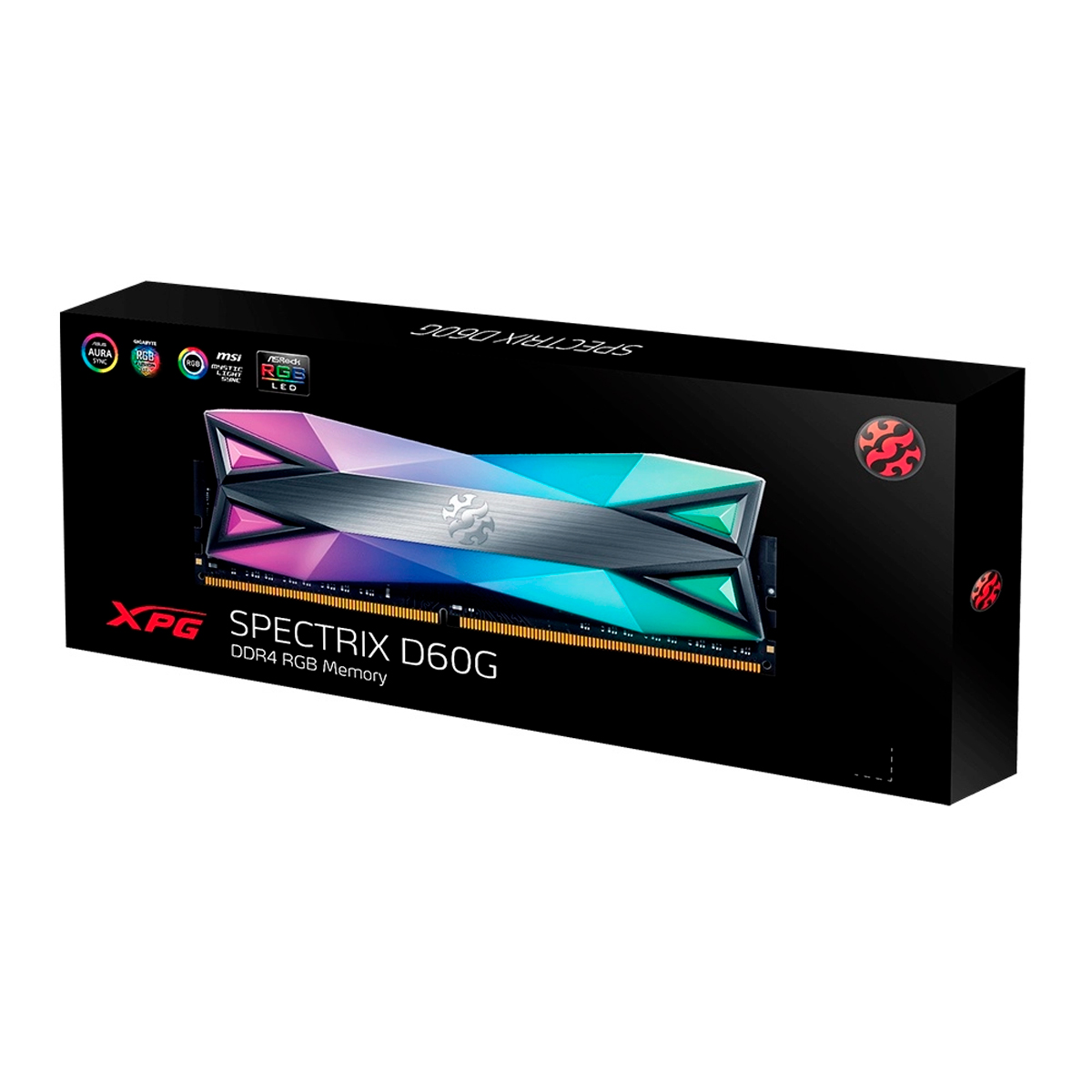 Memoria Ram XPG Spectrix D60, DDR4, 3200Mhz 8Gb RGB