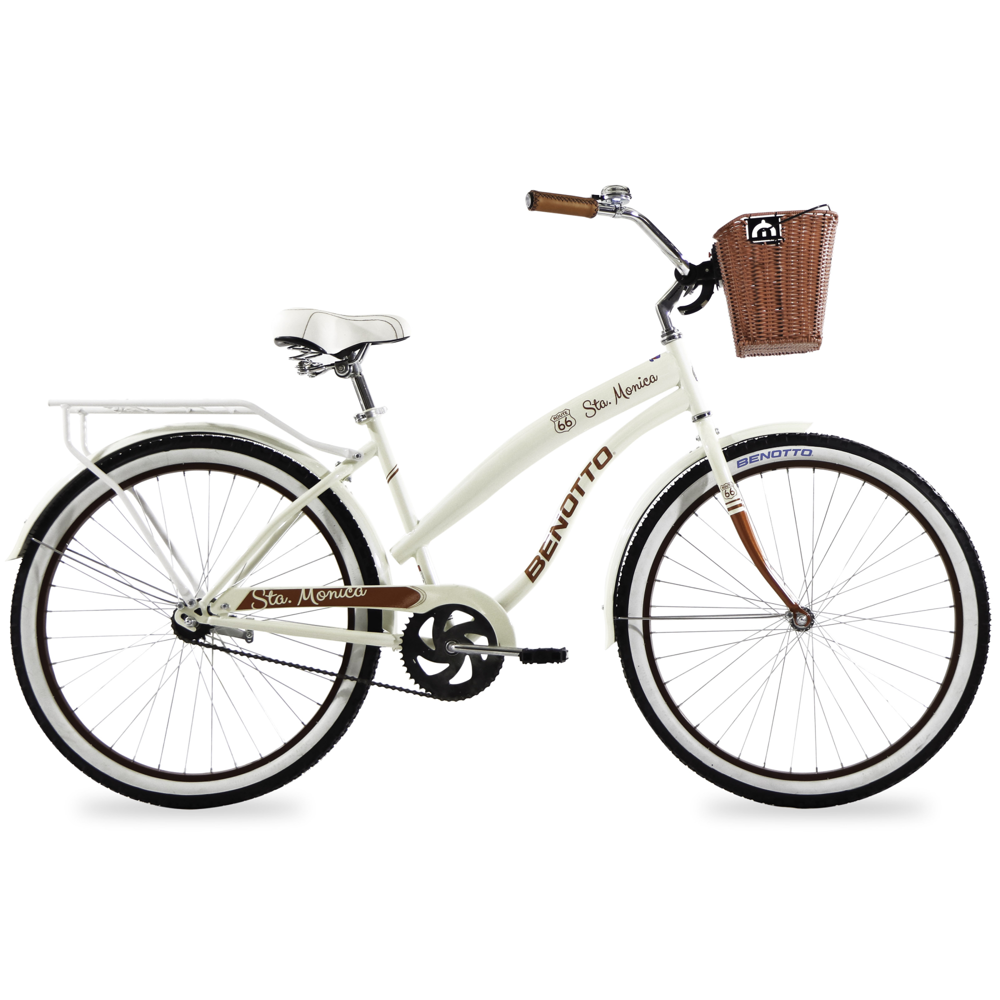 Bicicleta BENOTTO City STA. MONICA R26 Acero 1V.  Blanco/Cobrizo