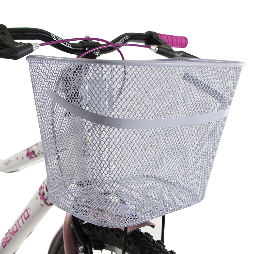 Bicicleta BENOTTO Montaña KYRA R26 Acero 1V.  Blanco/Rosa Metalico Mujer