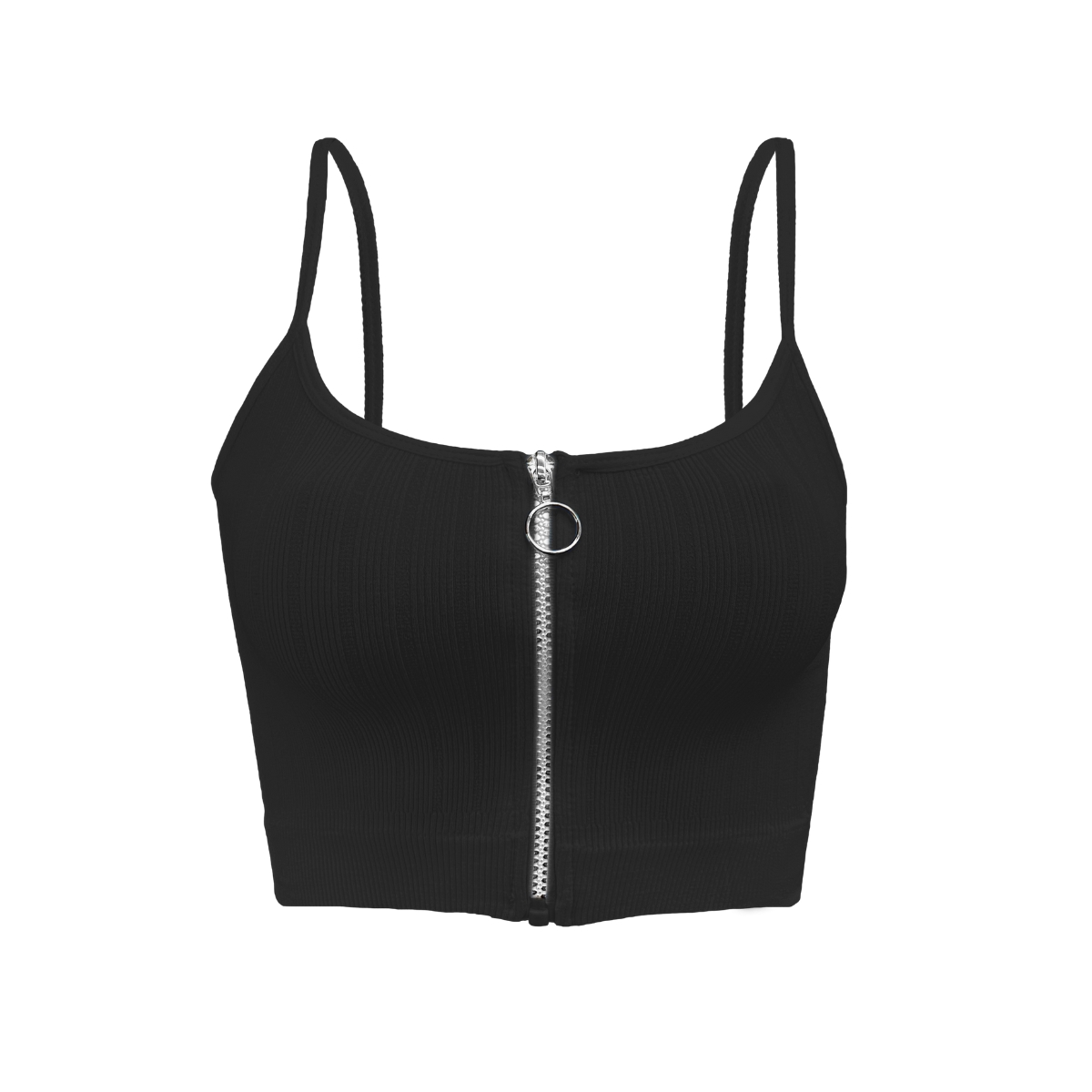 Pack de 2 Crop Top Dama Blusa Bralette Ombliguera De Cierre 