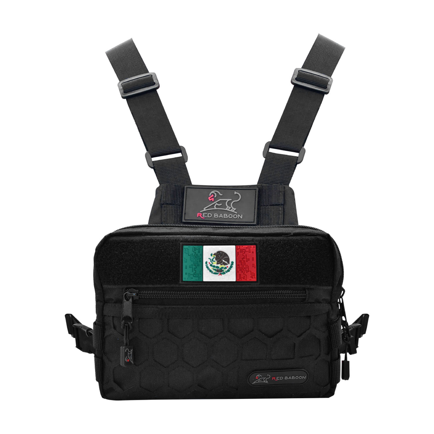 Chest Bag Red Baboon Cuad Múltiples Compartimientos Pechera Tactica para Hombre