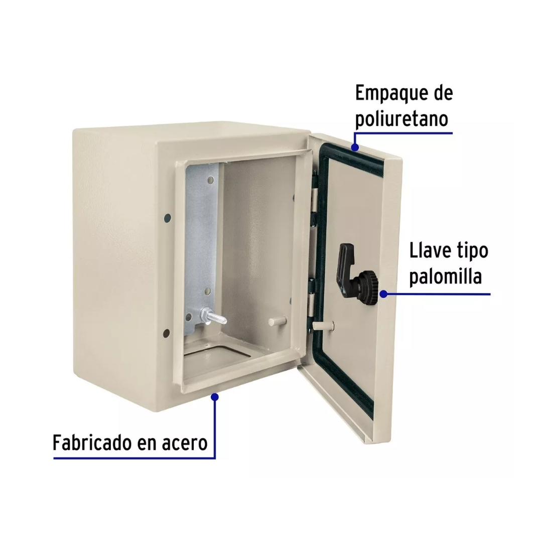 Gabinete Metálico De 25 X 20 Cm Impermeable Ip66