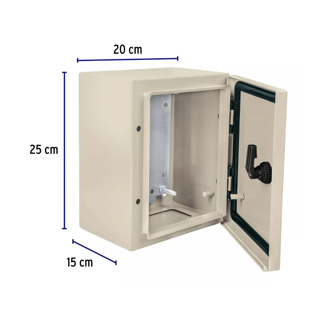 Gabinete Metálico De 25 X 20 Cm Impermeable Ip66