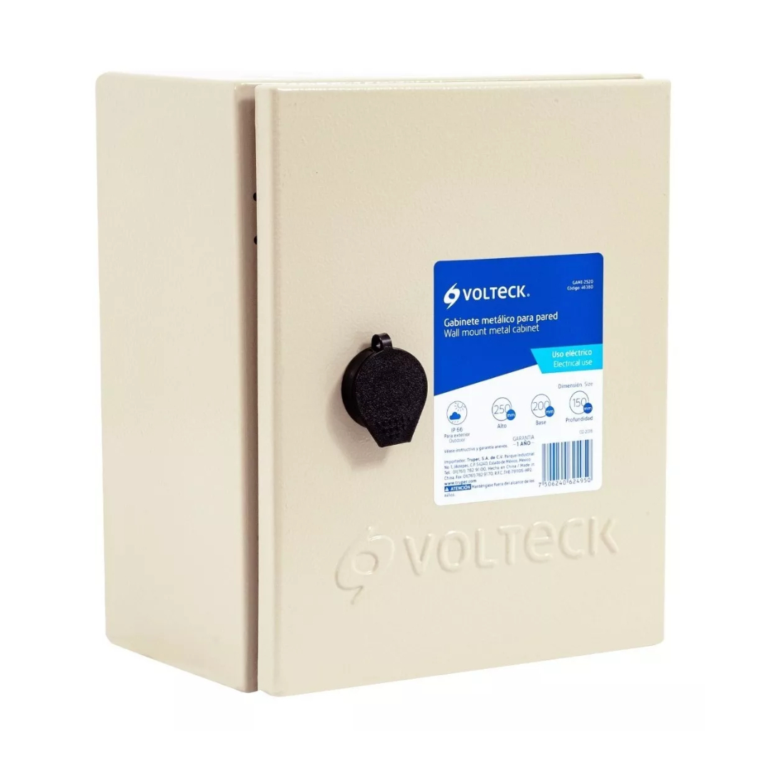 Gabinete Metálico De 25 X 20 Cm Impermeable Ip66