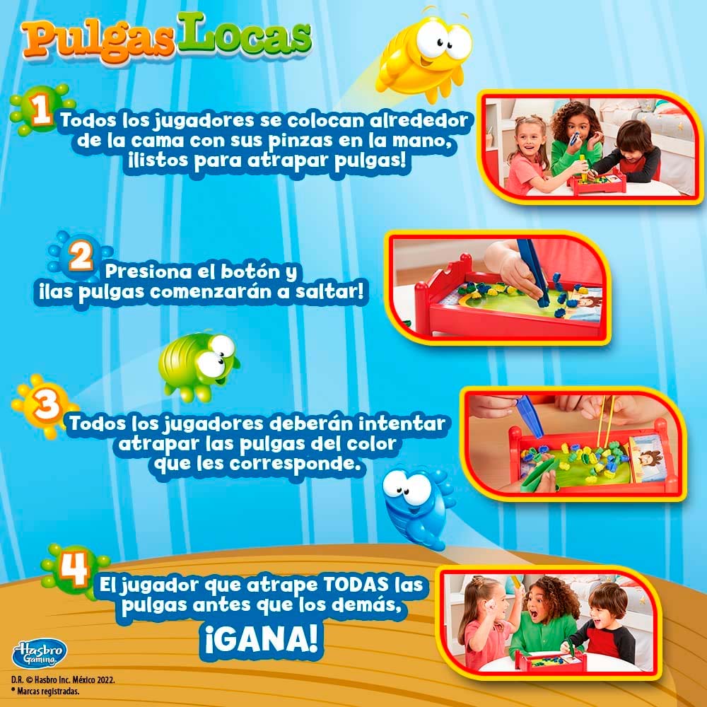 Juego de Mesa Hasbro Pulgas Locas E0884 