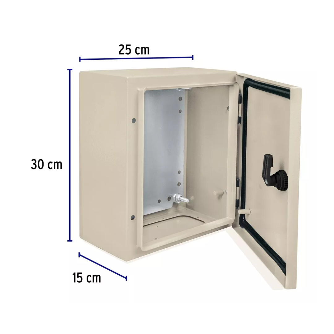 Gabinete Caja Metálica, 30 X 25 Cm Con Proteccion Ip66
