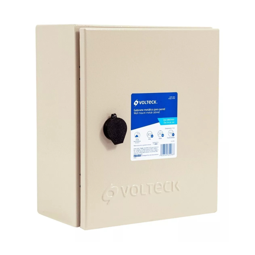 Gabinete Caja Metálica, 30 X 25 Cm Con Proteccion Ip66