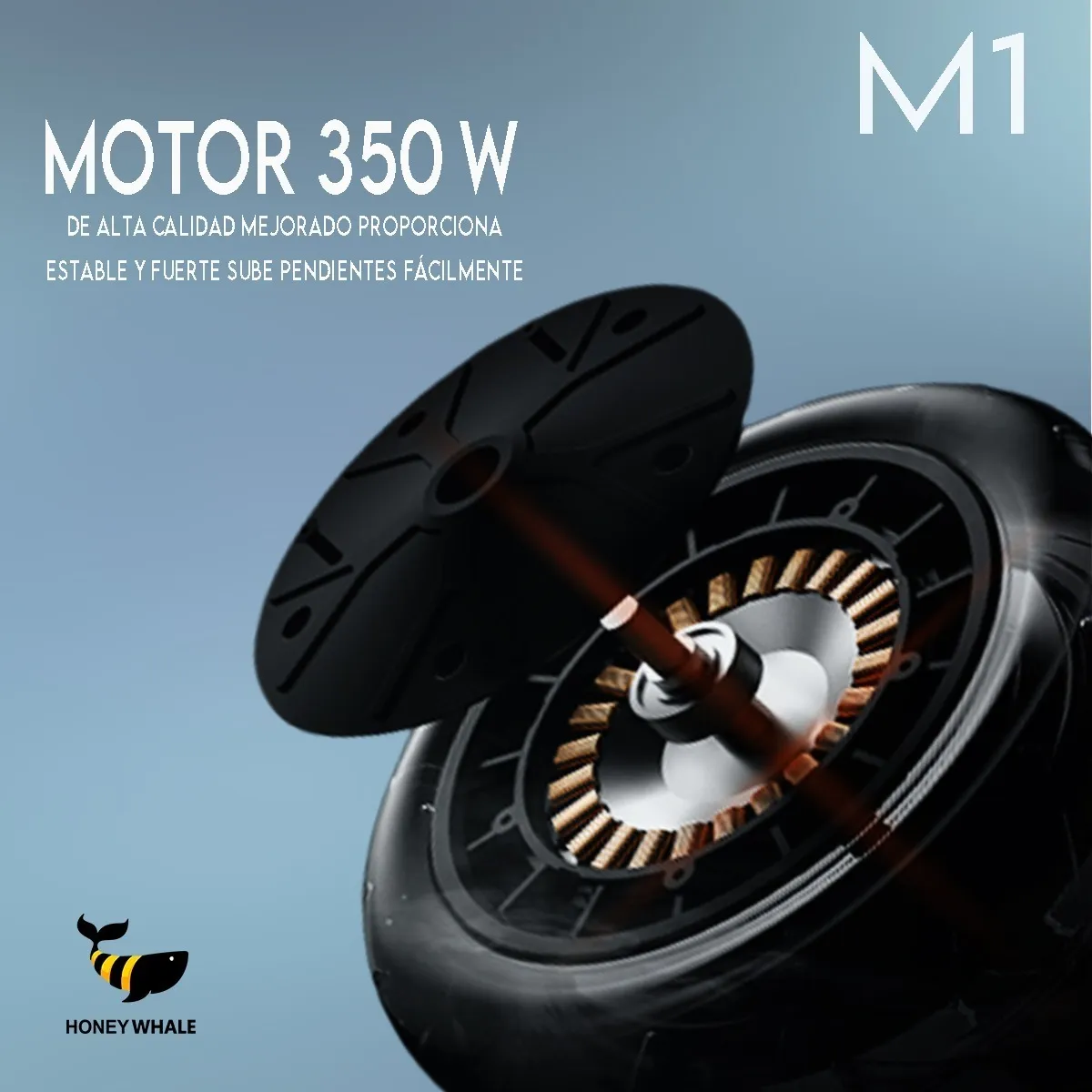 Scooter Eléctrico Honey Whale M1 PRO Blanco