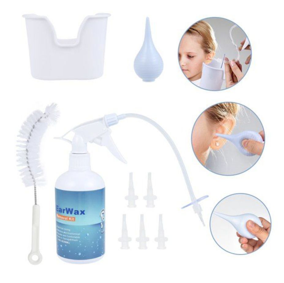 Kit Limpieza Para Oídos Remueve Cerilla Lavado Oido Nadador