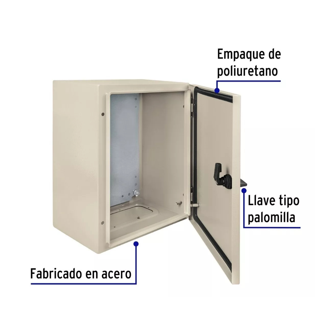 Gabinete Metálico Caja De 40 X 30 Cm Resiste Al Agua