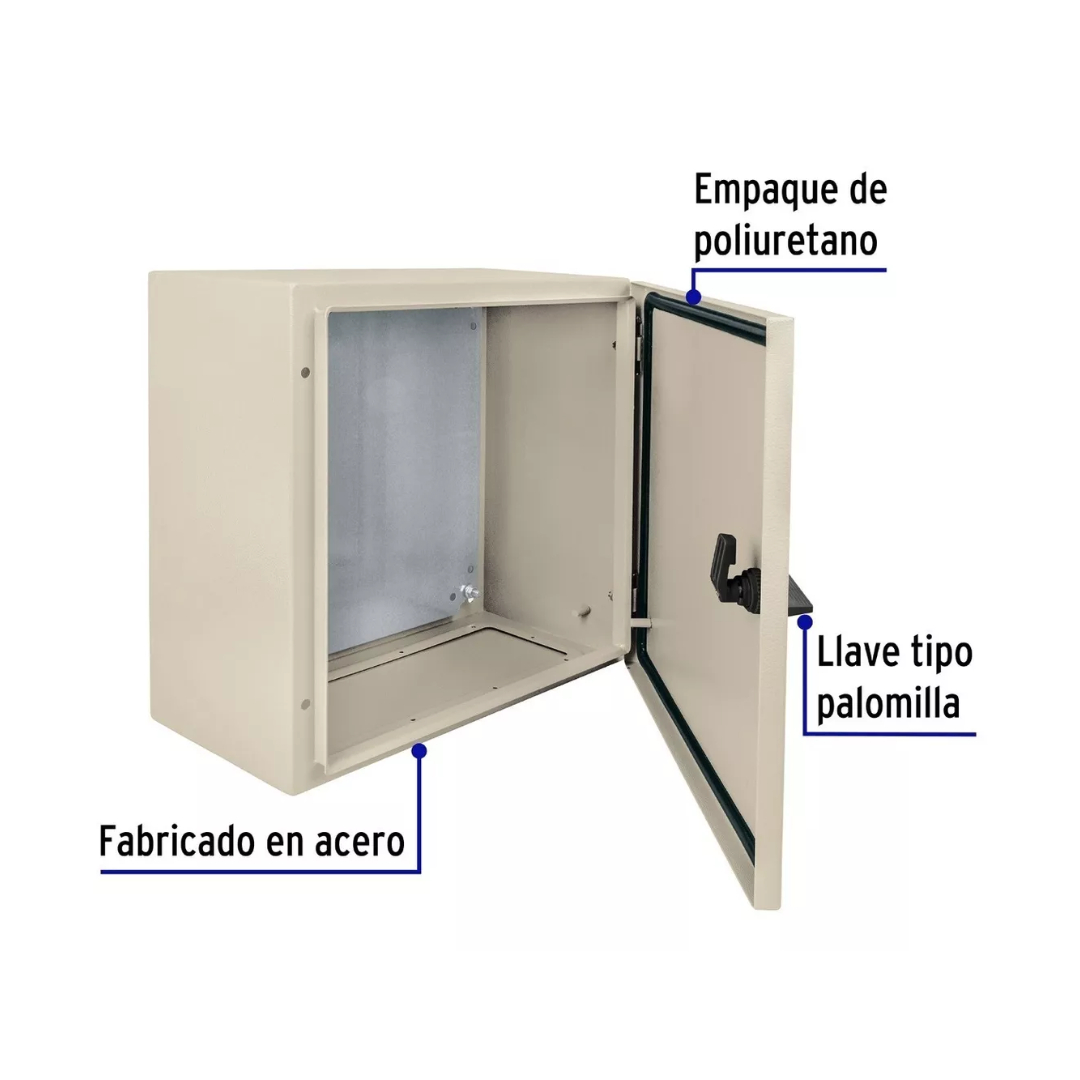 Gabinete Metálico Caja De 40 X 40 Cm Proteccion Ip66