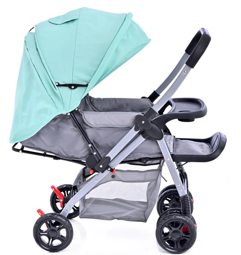 Carriola Prinsel Napoli Reversible Camita Verde Estampado