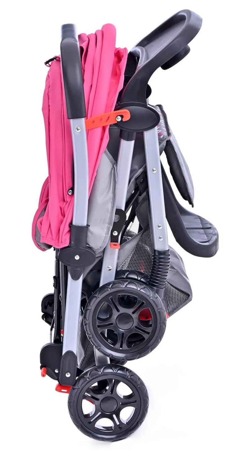 Carriola Prinsel Napoli Reversible Camita Rosa Estampado