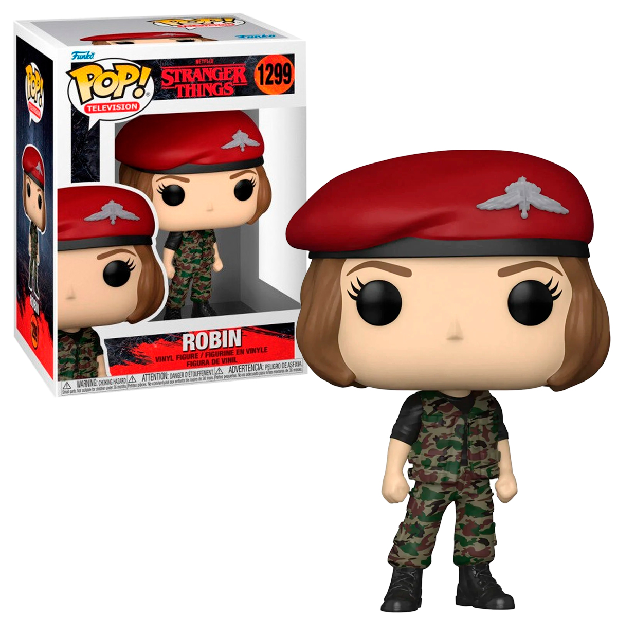 Funko Pop Robin Militar #1299 Stranger Things Netflix Original