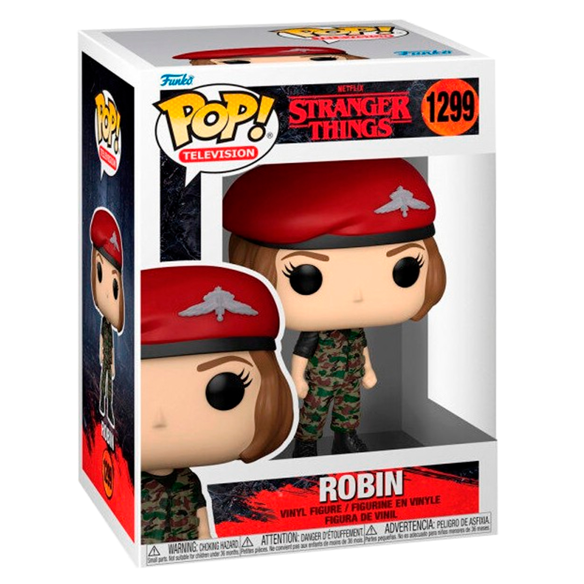 Funko Pop Robin Militar #1299 Stranger Things Netflix Original
