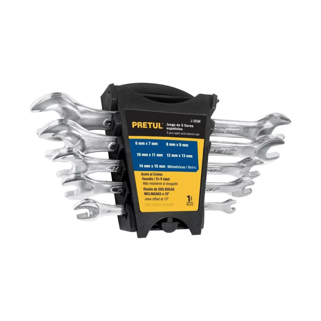 Juego De 5 Llaves Españolas Milimetricas