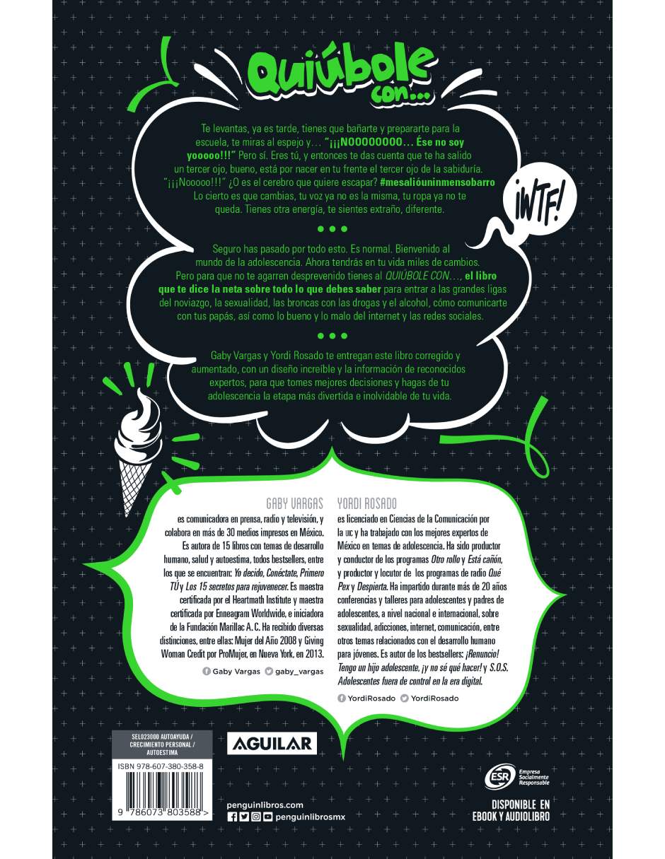 Libro Quiúbole con... Edición Reloaded (Hombres) Autor Gaby Vargas | Yordi Rosado.